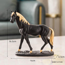 Estatueta Artesanal de Cavalo Vintage em Resina
