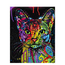 Pintura Abstrata de Animais sem Moldura