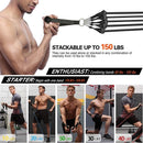Kit Elásticos Extensores de Treinamento Fitness Exercício em Casa