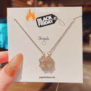 Colar Trevo de Coração - Golden Essentials - Esquenta Black Friday